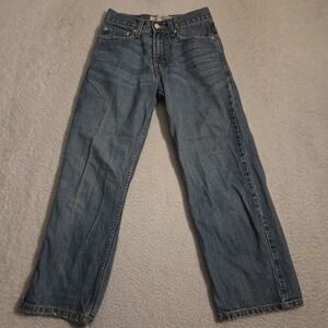 Levis 569 Loose Straight Fit Jeans Blue Denim Size 12 Reg 26x26.5